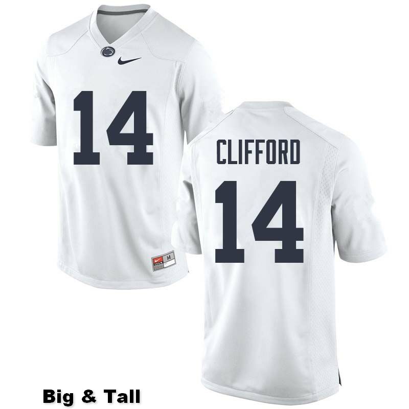 NCAA Nike Men's Penn State Nittany Lions Sean Clifford #14 College Football Authentic Big & Tall White Stitched Jersey VIX7598JB